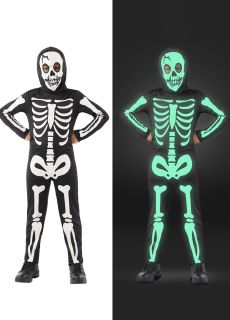 Str�j dzieci�cy SZKIELET �wiec�cy 3-4 lat kostium szkielet przebranie szkielet przebranie halloween