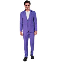 Str�j JOKERA fioletowy garnitur XXL kostium halloween m�ski kolorowy elegancki