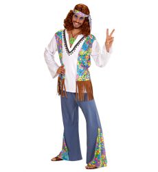 Str�j hipisa WOODSTOCK HIPPIE - XXL str�j hipisa kostium hipisa przebranie hipis