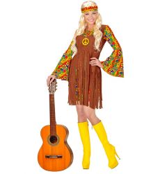 Str�j hipisa damski POWER FLOWER - XXL str�j hipiski str�j damski kostium na bal str�j karnawa�owy damski