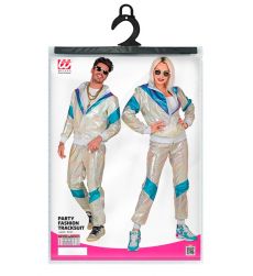 Str�j karnawa�owy w stylu lat 90 HOLO PARTY - S b�yszcz�cy dres holo retro impreza