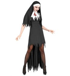 Str�j ZAKONNICA z horroru M kostium halloween mroczna zakonnica