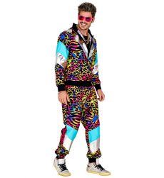 Str�j na kicz party KOLOROWE DRESY lata 90 M kostium neon retro przebranie