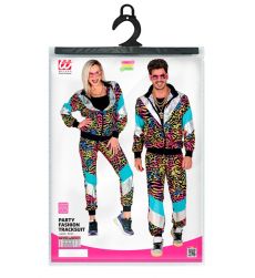 Str�j na kicz party KOLOROWE DRESY lata 90 XL kostium neon retro przebranie