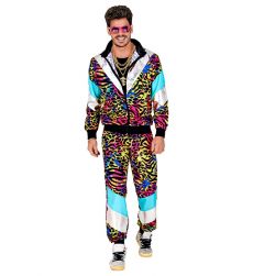 Str�j na kicz party KOLOROWE DRESY lata 90 XXL kostium neon retro przebranie