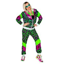 Str�j karnawa�owy NEON PARTY dresy w stylu lat 90 M kostium neon retro