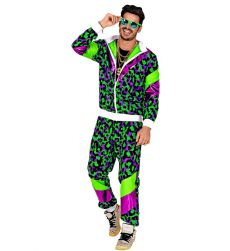 Str�j karnawa�owy NEON PARTY dresy w stylu lat 90 XL kostium neon retro