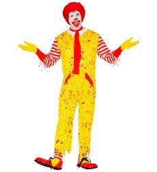 Str�j CLOWN Z HORRORU McKiller M kostium klaun grozy ��ty przebranie Halloween