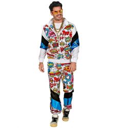 Str�j komplet dresowy POP ART XXL kostium kolorowy komiks retro przebranie