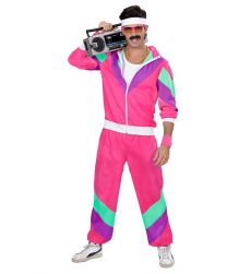 Str�j DRESY LATA 90 r�owe - XXL str�j lata 90 kostium disco dresy lata 90  przebranie na karnawa�