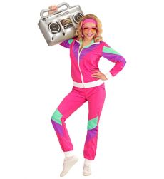 Str�j DRESY LATA 90 r�owe - XXL str�j lata 90 kostium disco dresy lata 90  przebranie na karnawa�