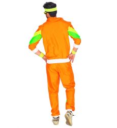 Str�j DRESY LATA 90 pomara�czowe - S neonowy dres retro na imprez� tematyczn�