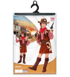 Str�j kowbojski dla dziewczynki RODEO - 128cm str�j kowbojski dla dziewczynki kostium kowbojki dla dzieci przebranie kowbojka