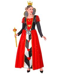 Str�j KR�LOWA KIER - XS kostium kr�lowa kier czerwono czarny na Halloween