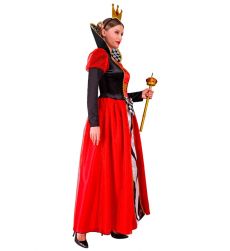 Str�j KR�LOWA KIER - XS kostium kr�lowa kier czerwono czarny na Halloween