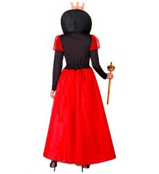 Str�j KR�LOWA KIER - L kostium kr�lowa kier czerwono czarny na Halloween