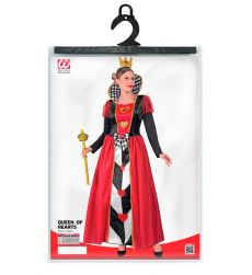 Str�j KR�LOWA KIER - L kostium kr�lowa kier czerwono czarny na Halloween