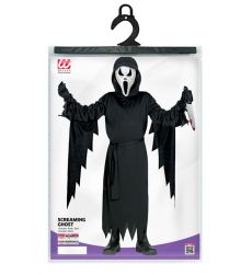 Str�j KRZYK Ghostface 128cm kostium Halloween dzieci�cy maska duch przebranie