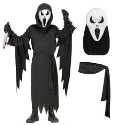 Str�j KRZYK Ghostface 158cm kostium Halloween dzieci�cy maska duch przebranie