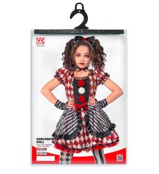 Str�j LALECZKA HARLEQUIN 116cm kostium dziewczynka romby przebranie Halloween