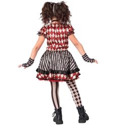 Str�j LALECZKA HARLEQUIN 158cm kostium dziewczynka romby przebranie Halloween