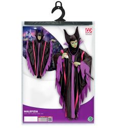 Str�j damski na Halloween Z�A WIED�MA - M czarny kostium peleryna wied�ma