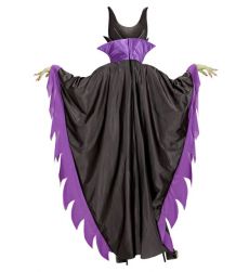 Str�j damski na Halloween Z�A WIED�MA - L czarny kostium peleryna wied�ma