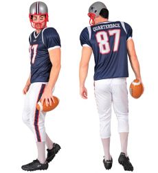 Str�j m�ski AMERYKA�SKI FUTBOLISTA - L kostium sportowy m�ski przebranie sportowca str�j m�ski str�j na halloween