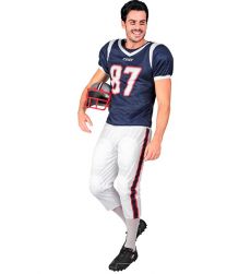 Str�j m�ski AMERYKA�SKI FUTBOLISTA - S kostium sportowy m�ski przebranie sportowca str�j m�ski str�j na halloween