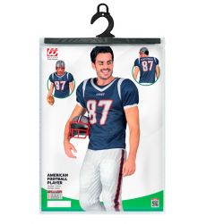Str�j m�ski AMERYKA�SKI FUTBOLISTA - S kostium sportowy m�ski przebranie sportowca str�j m�ski str�j na halloween