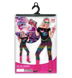 Damski str�j MODA LAT 80 S kostium kolorowy retro legginsy przebranie