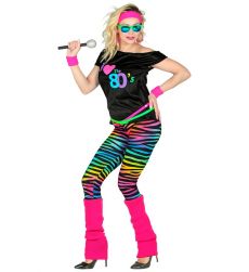 Damski str�j MODA LAT 80 XL kostium kolorowy retro legginsy przebranie