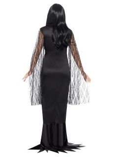 Str�j MORTICIA ADDAMS przebranie na Halloween - L kostium gotycki str�j na bal przebiera�c�w kostium Morticia Addams