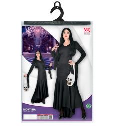 Str�j na Halloween gotycka dama MORTICIA M kostium czarna suknia elegancka