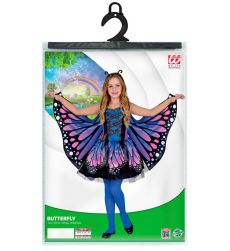 Str�j MOTYLA dla dziewczynki niebieski - 104cm str�j motyla dla dziewczynki kostium motyla dla dziewczynki przebranie motyl