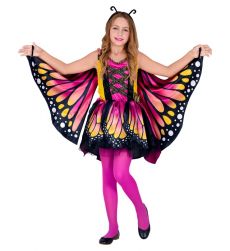 Str�j MOTYLA dla dziewczynki r�owy - 158cm kostium motyl skrzyd�a na bal przebiera�c�w