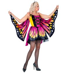 Str�j MOTYLA r�owy - XL kostium motyl skrzyd�a kolorowy na imprez� tematyczn�