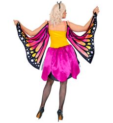Str�j MOTYLA r�owy - XL kostium motyl skrzyd�a kolorowy na imprez� tematyczn�
