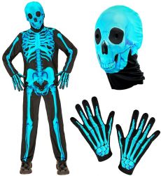 Str�j szkielet dla dzieci RENTGEN - 140cm str�j dla dziecka str�j na halloween dla dziecka  str�j ko�ciotrupa dla dziecka