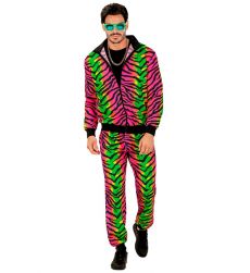 Str�j na kicz party RAVE komplet dresowy S kostium neon retro przebranie