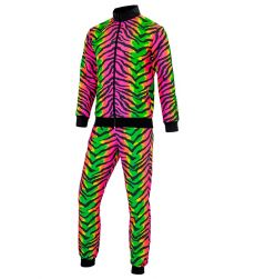 Str�j na kicz party RAVE komplet dresowy S kostium neon retro przebranie