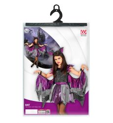 Str�j NIETOPERZA dla dziewczynki 116cm kostium halloween skrzyd�a nietoperza