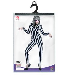 Str�j damski na Halloween BEETLEJUICE M kostium w paski czarno bia�y przebranie