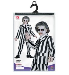 Str�j na Halloween dla ch�opca BEETLEJUICE 116cm kostium w paski przebranie