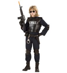 Str�j antyterrorysty S.W.A.T. - 140cm str�j antyterrorysty kostium antyterrorysty dla dzieci przebranie antyterrorysta