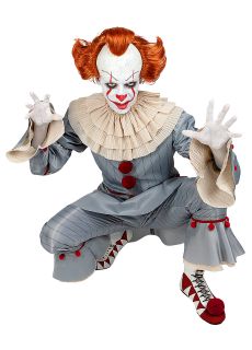 Halloweenowy str�j PENNYWISE - M kostium na halloween str�j m�ski kostium klauna kostium horror