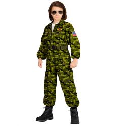 Str�j PILOTA wojskowego dla dziecka 116cm kostium pilota dla dzieci przebranie pilot