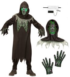Str�j �MIERCI na Halloween - interaktywny 158cm �wiec�cy kostium dla dziecka