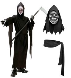 Str�j na Halloween dla dziecka �NIWIARZ 140cm kostium z mask� i kos�