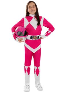 Str�j dla dziewczynki POWER RANGER r�owy 10-12 lat str�j karnawa�owy dla dziewczynki  r�owy Power Ranger
